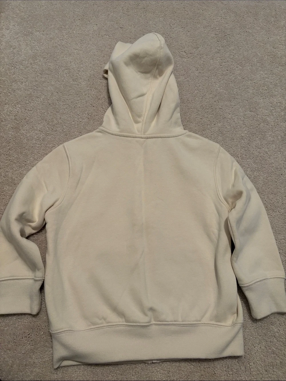 GAP Cream Zip-Up Hoodie gender neutral
